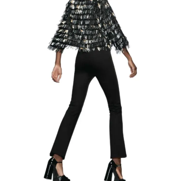 ZARA Halloween Limited Edition Series Casual Pants Women's Black-4