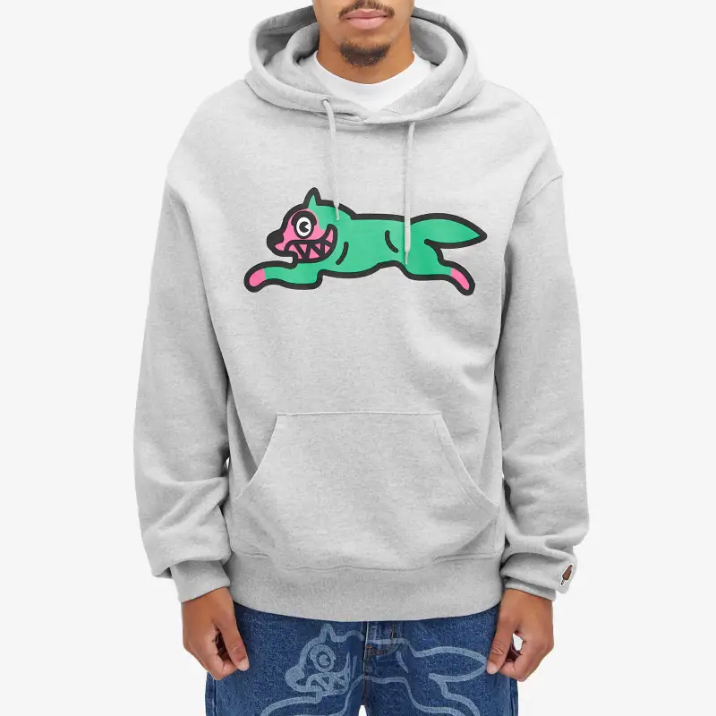 Ice Cream Running Dog Popover Hoodie-2