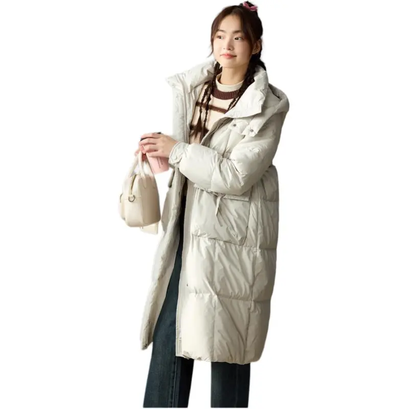 ZIHAN Down Jacket Women's Beige Gray-2