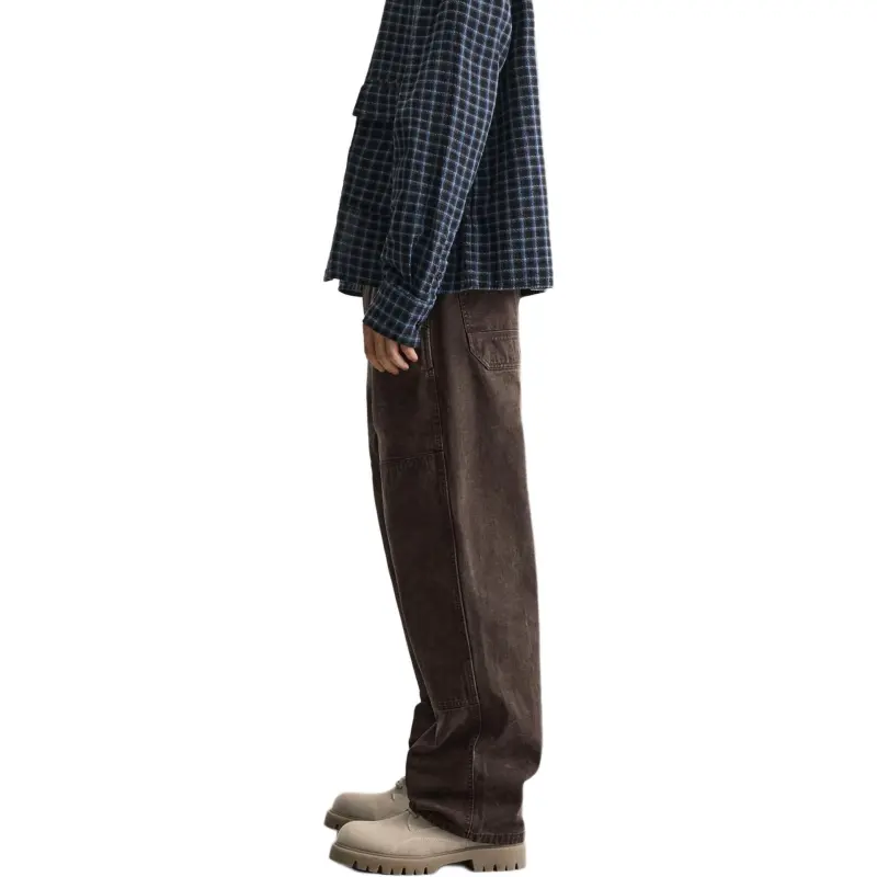 ZARA Casual Pants Men's Dark Brown-5