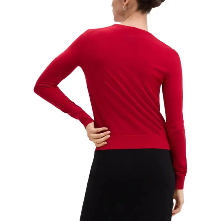 THEORY New Year Sweater Women's Starburst Red-3