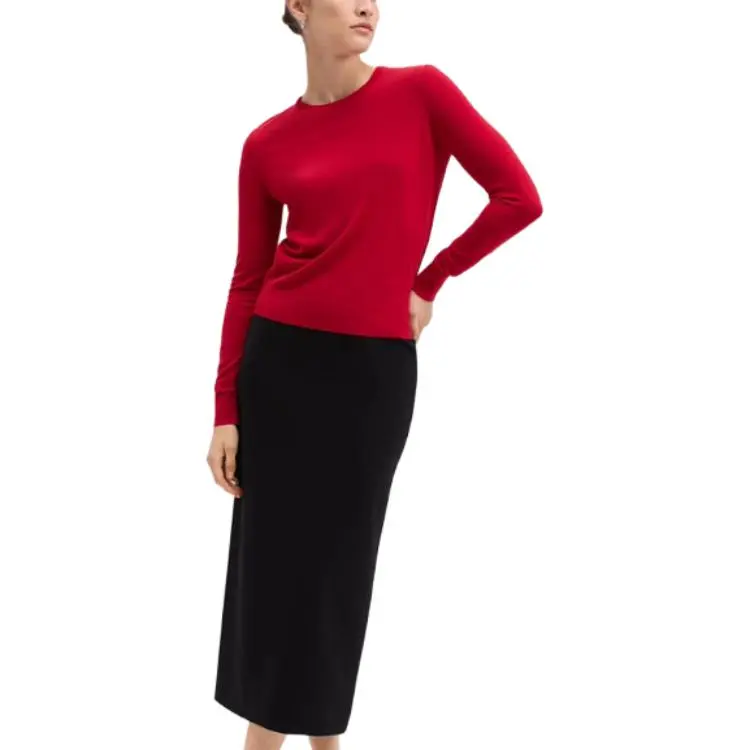 THEORY New Year Sweater Women's Starburst Red-4