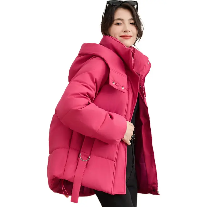 CARBAMMI Puffer Jacket Women's Rose Red-4
