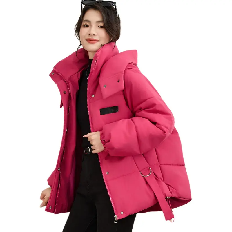 CARBAMMI Puffer Jacket Women's Rose Red-1