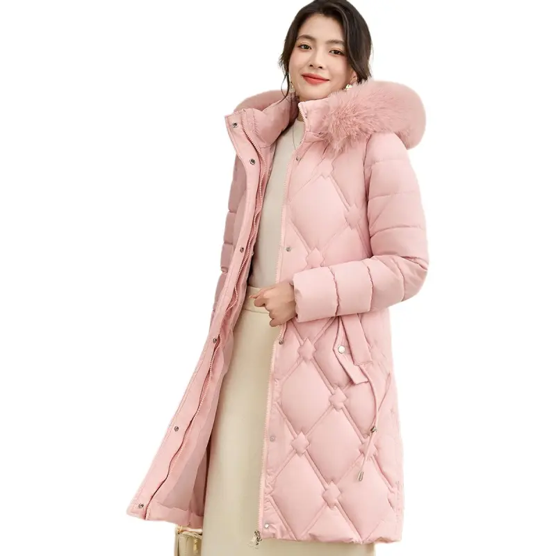 CARBAMMI Puffer Jacket Women's Pink-3