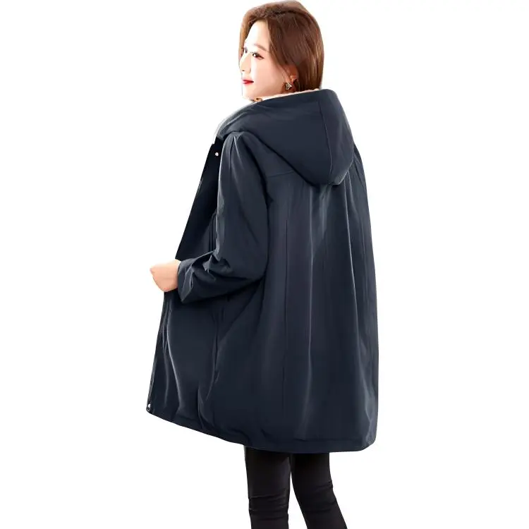 IVENI Puffer Jacket Women's Navy Blue-1