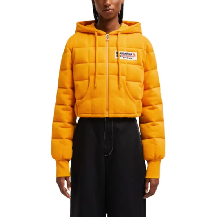 Moncler x PALM ANGELS Down Jacket Women's Bright Yellow-2
