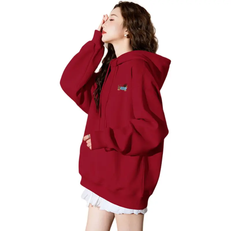 Tonlion Sweatshirt Women's Cherry Red-1