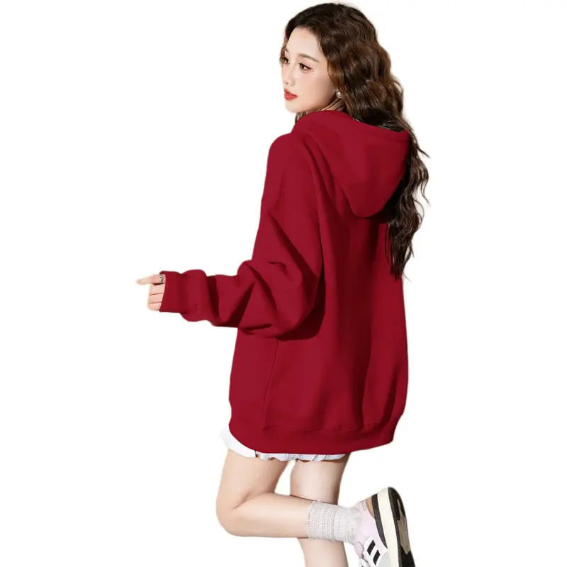 Tonlion Sweatshirt Women's Cherry Red-2