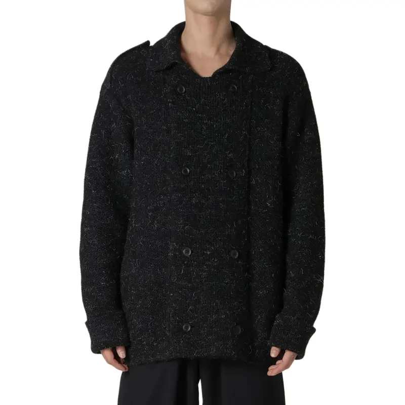 Yohji Yamamoto Double-Breasted Sweater-5