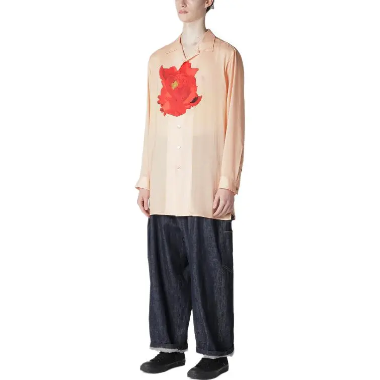 Yohji Yamamoto Y's For Men FW24 Shirt Men's Salmon Pink-3