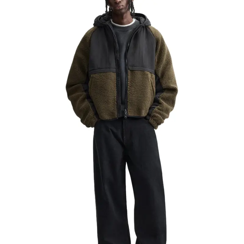 ZARA Jackets Men Khaki-3