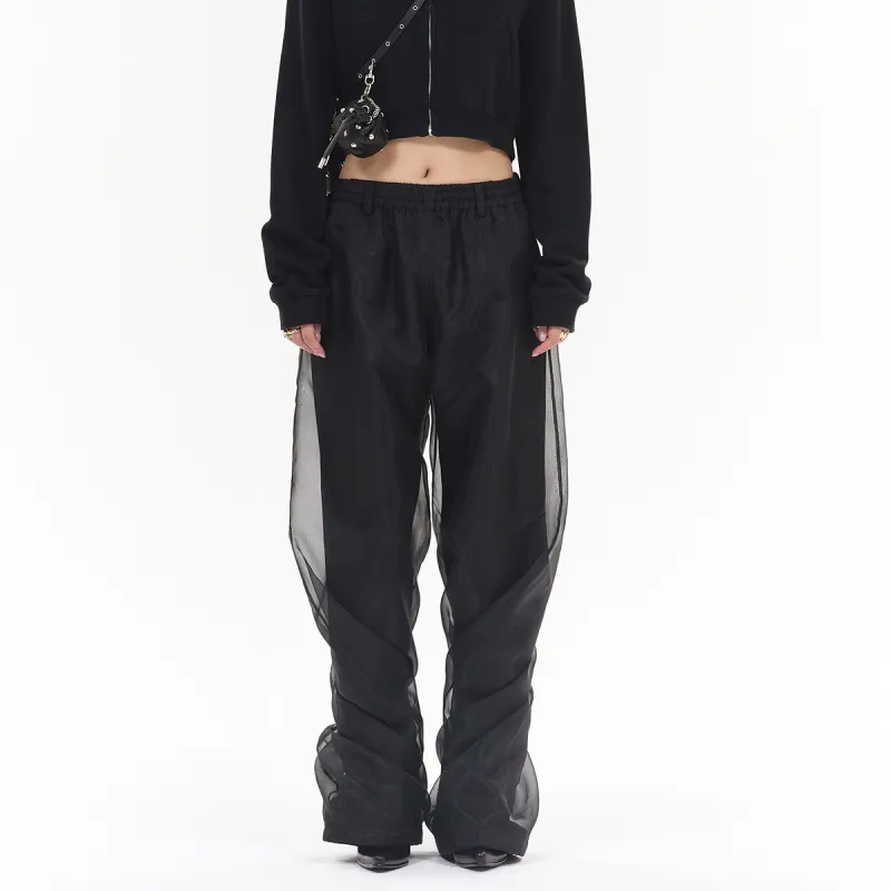 WE11DONE Casual Pants Unisex Black-2