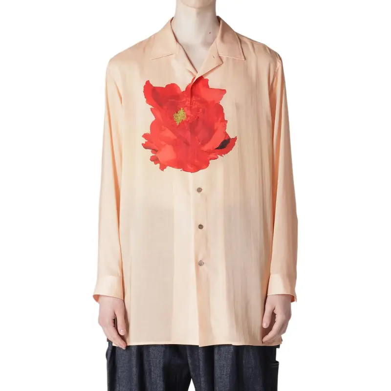 Yohji Yamamoto Y's For Men FW24 Shirt Men's Salmon Pink-6
