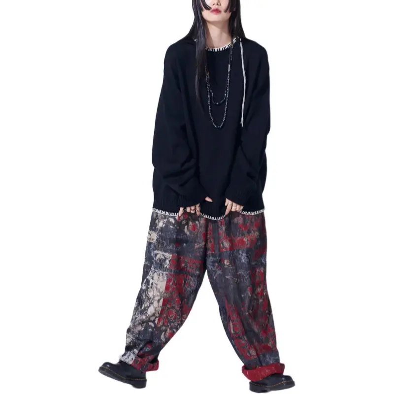 Yohji Yamamoto S'YTE FW24 Casual Pants Unisex Red-5