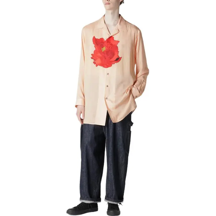Yohji Yamamoto Y's For Men FW24 Shirt Men's Salmon Pink-5