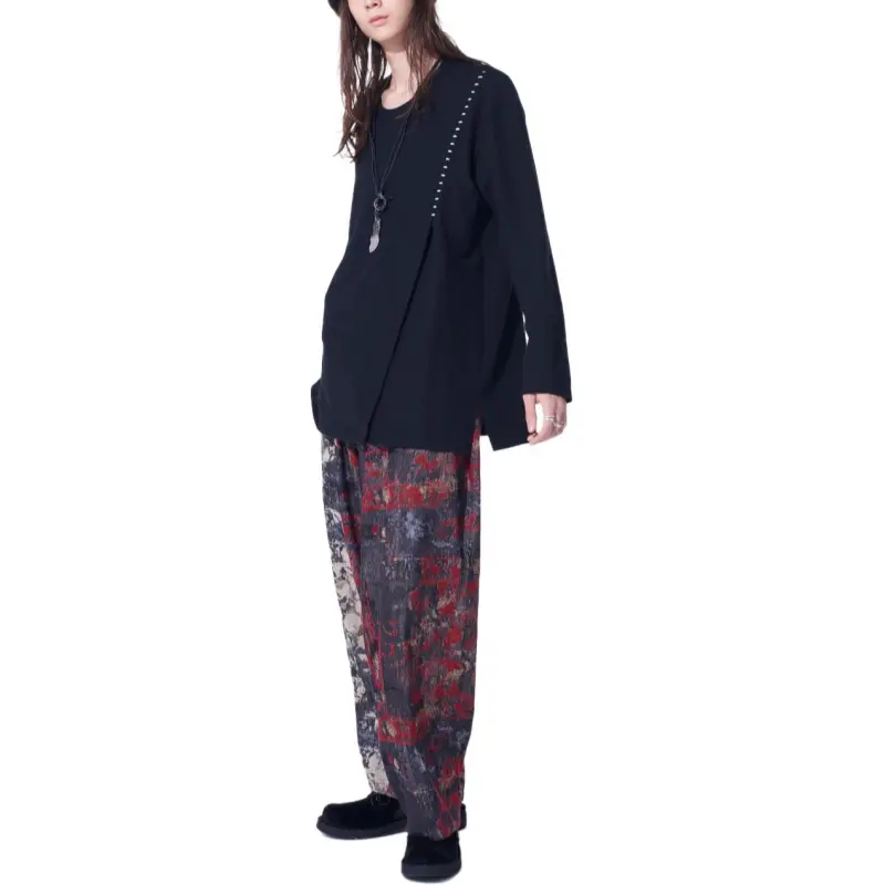 Yohji Yamamoto S'YTE FW24 Casual Pants Unisex Red-3