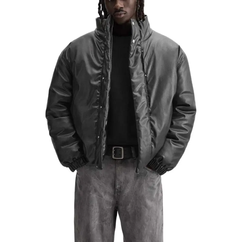 ZARA Leather Jackets Men-1