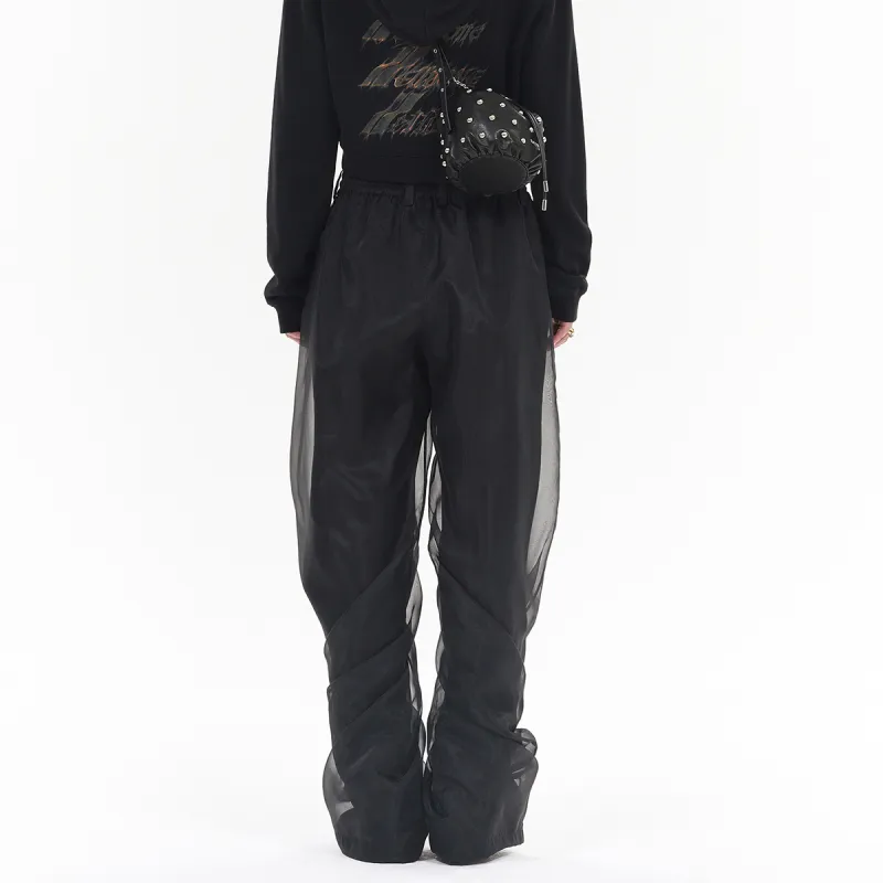 WE11DONE Casual Pants Unisex Black-3