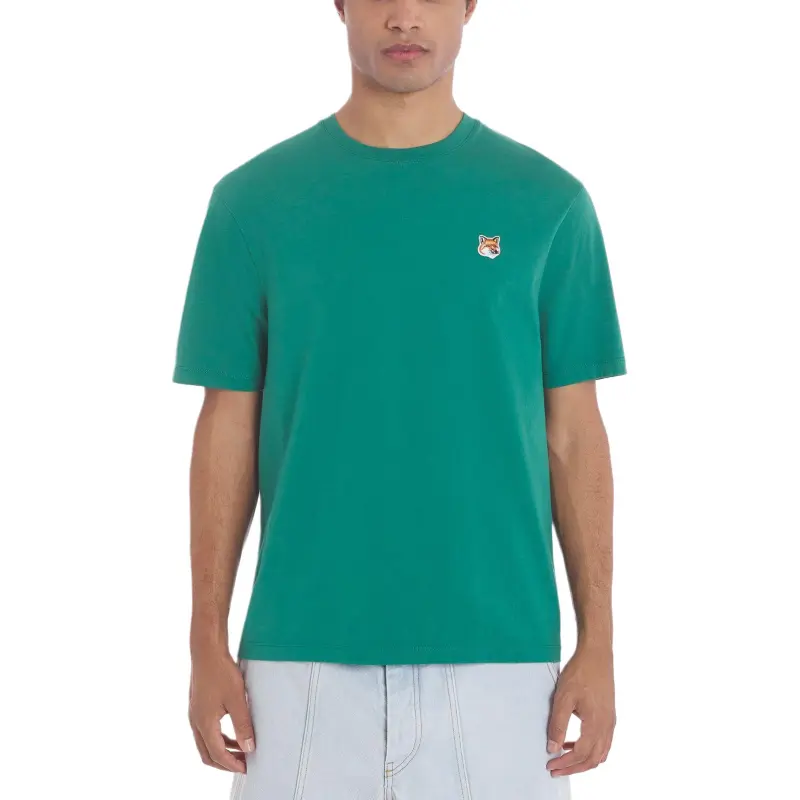 Maison Kitsune Fox Head Patch Crewneck T Shirt-3