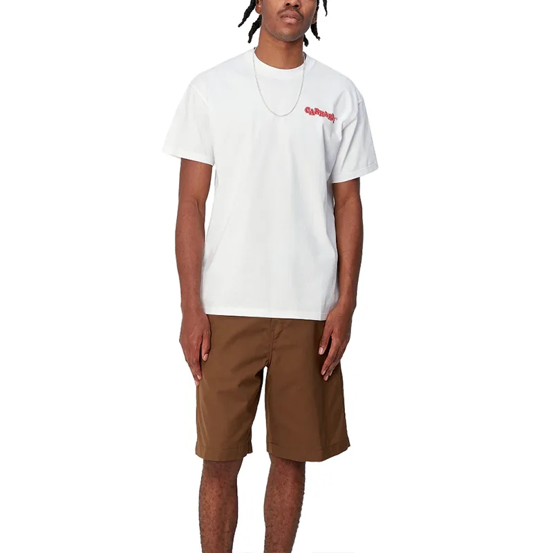 Carhartt WIP SS24 S/S Fast Food T Shirt T Shirt Men's White-3