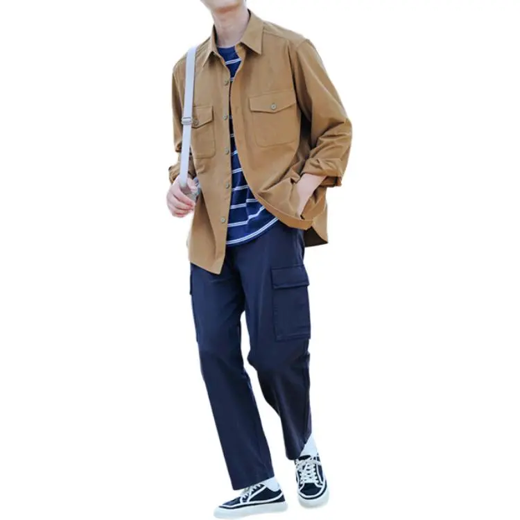 UNIQLO Shirt Unisex Light Brown-1