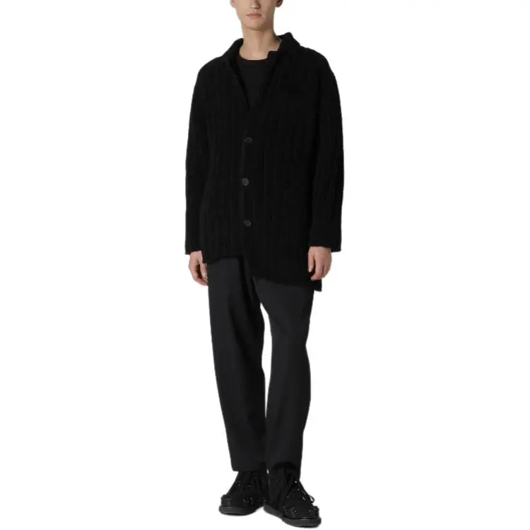 Yohji Yamamoto V neck Cardigan-2