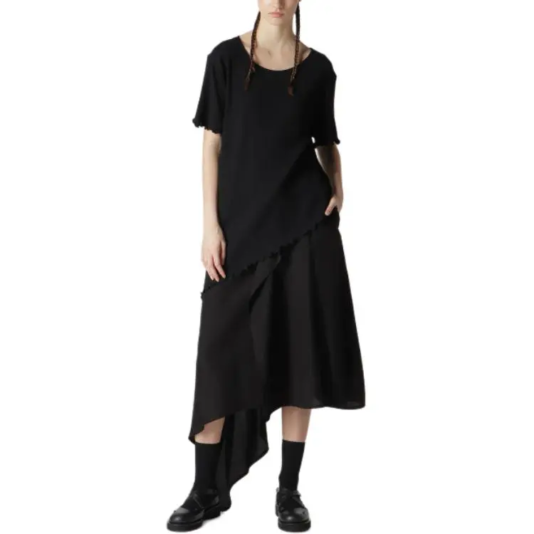 Yohji Yamamoto LIMI Feu FW24 Casual Long Skirts Women's Black-2