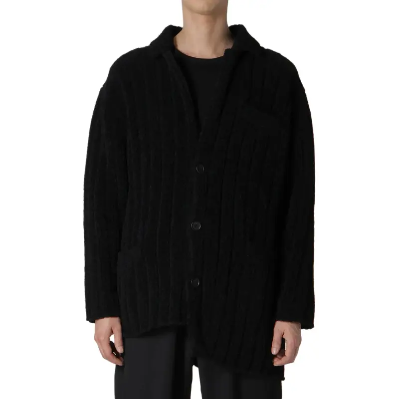 Yohji Yamamoto V neck Cardigan-5
