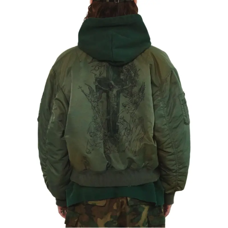 Far Archive FW24 Jackets Unisex Olive Green-3