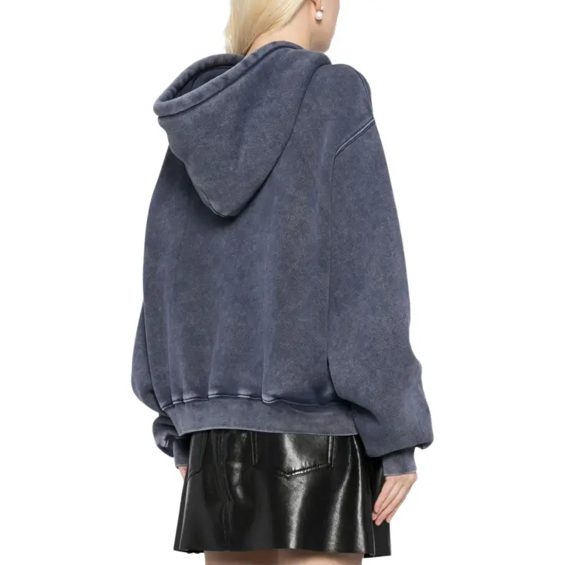 Alexander Wang Structured Terry Puff Logo Hoodie-3