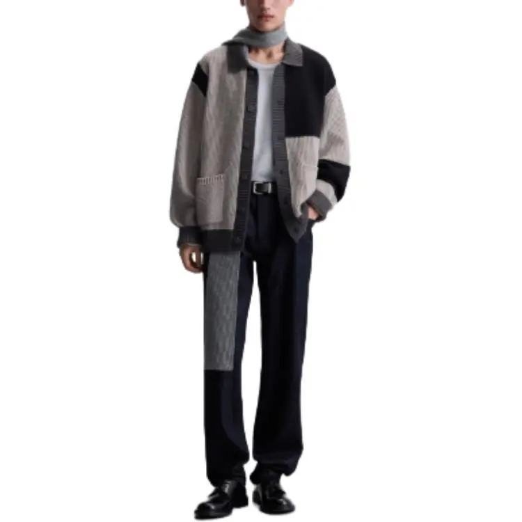 ZARA Sweaters Men Gray/Blue-3