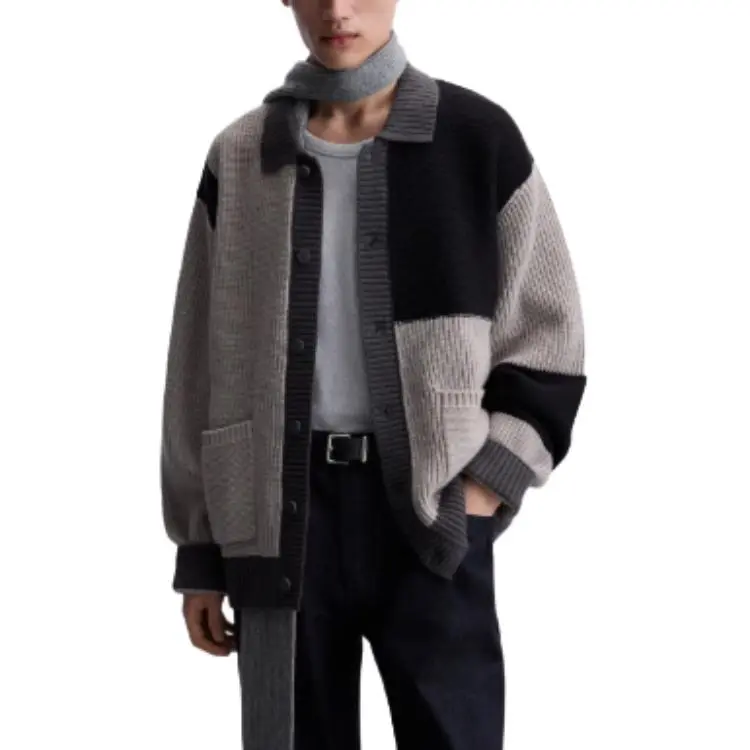 ZARA Sweaters Men Gray/Blue-4