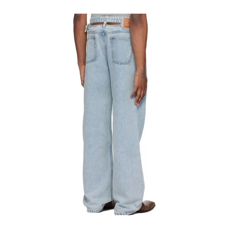 Y/Project Logo Patch Belted Waist Jeans-4