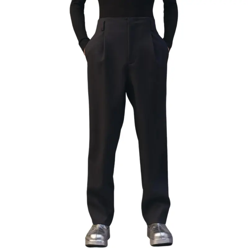 ZARA Suit Trousers Men Black-3