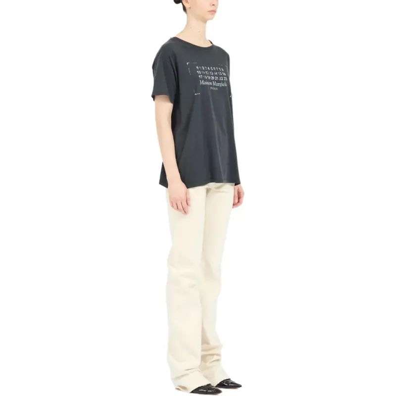 Maison Margiela Logo print Cotton T shirt-2