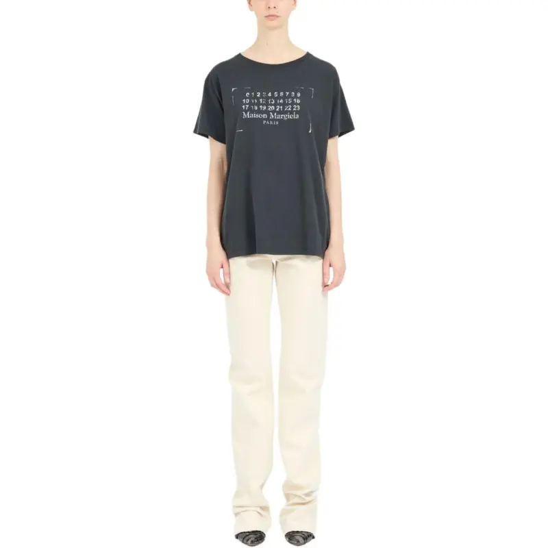 Maison Margiela Logo print Cotton T shirt-1