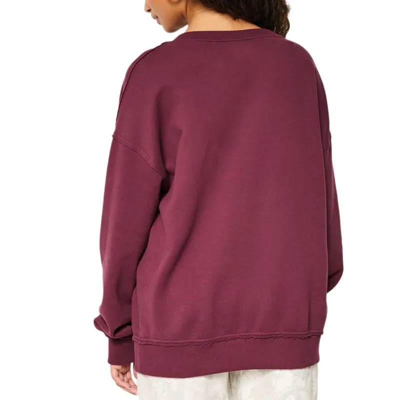 Hollister Sweatshirt Women's Burgundy-1