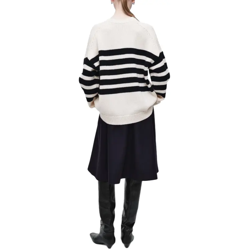 COS Sweater Women's White/Black-2