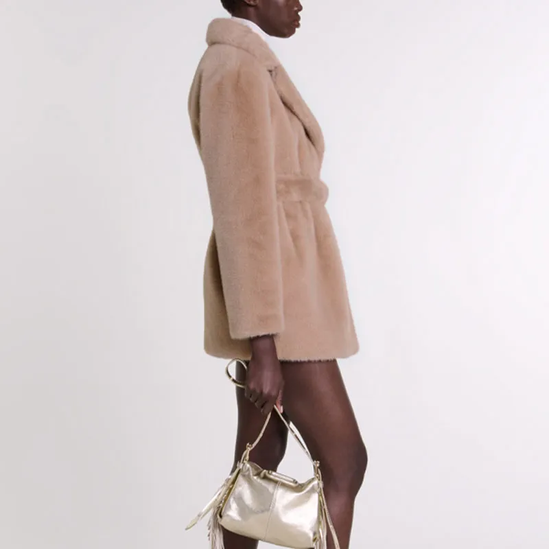 Maje Faux fur Coat-2