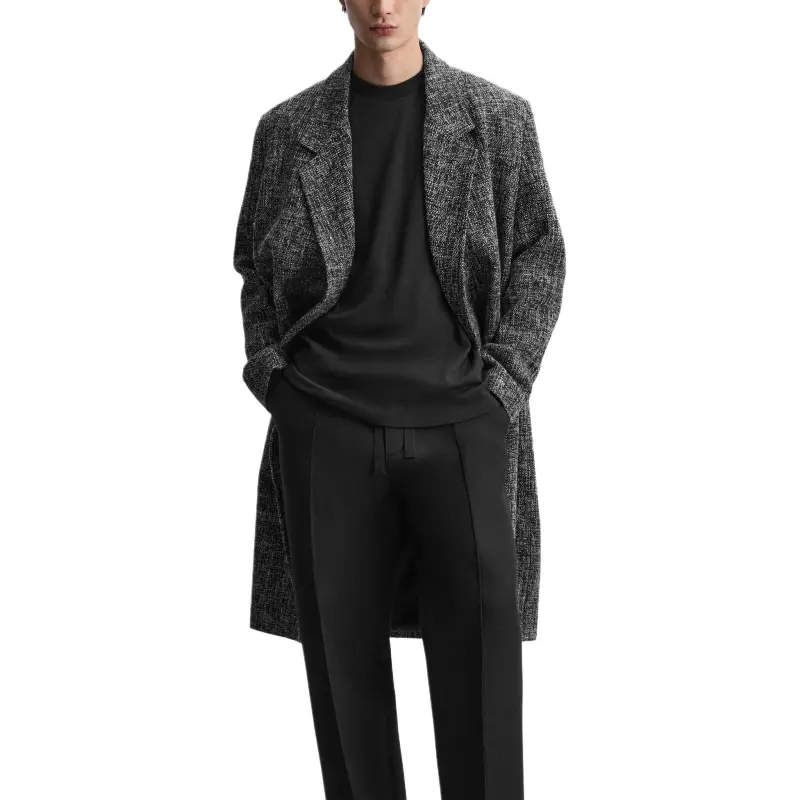 ZARA Coats Men Gray-5