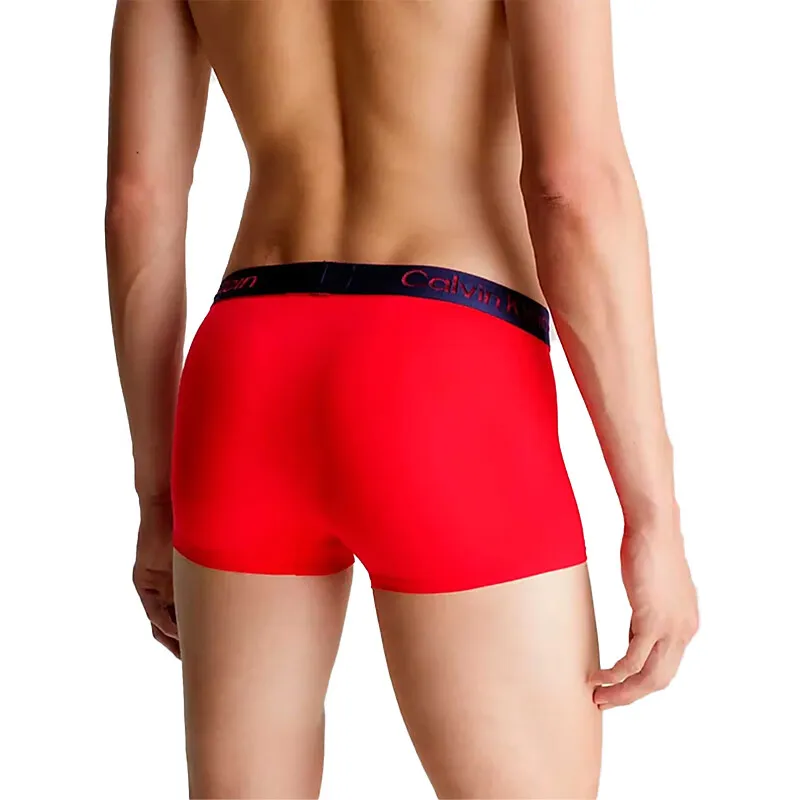 CALVIN KLEIN LOW RISE TRUNK Underpants Europe Version Men's 1 Pack Red-2