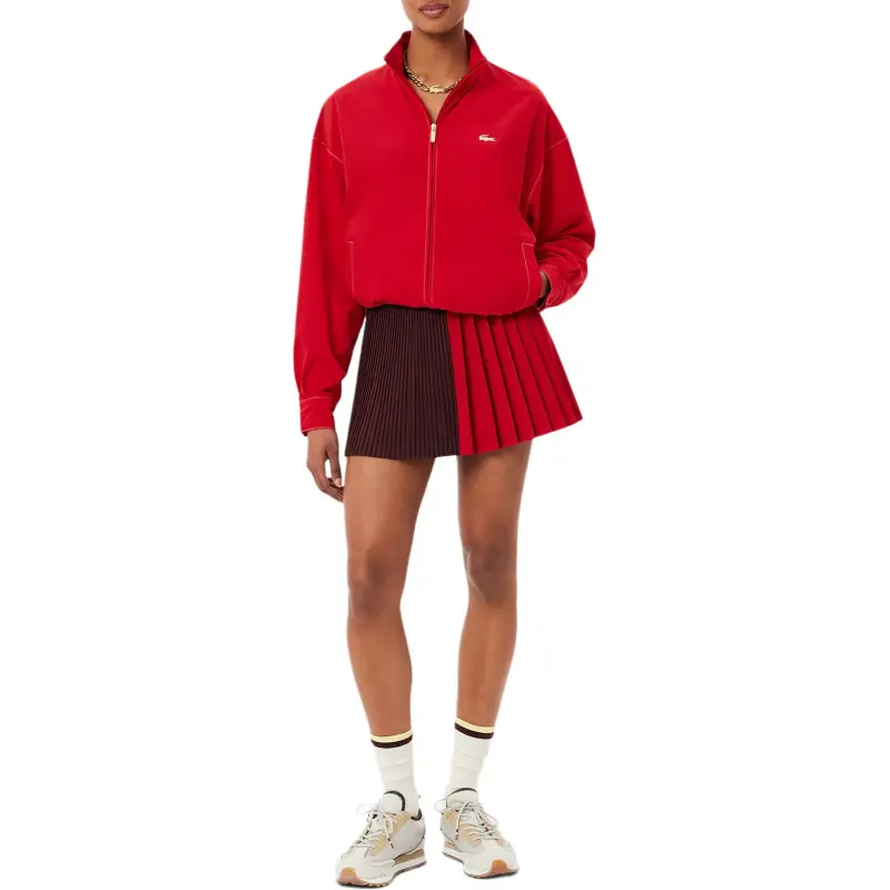 LACOSTE Maison Château Rouge Collaboration Jackets Unisex Red-4