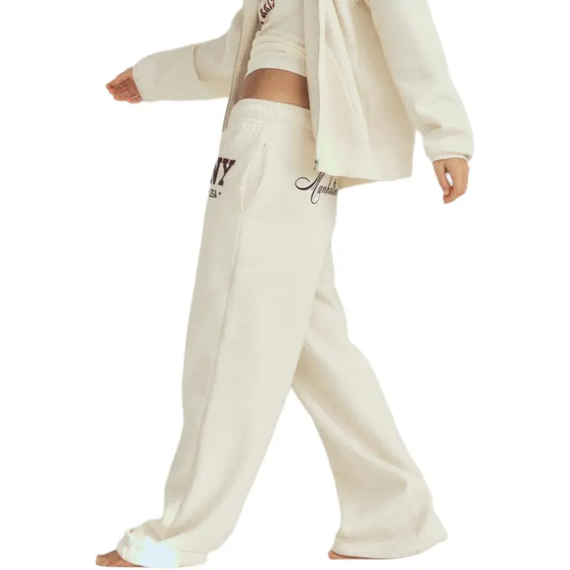 ZARA Knitted Sports Pants Women's Natural Color-3