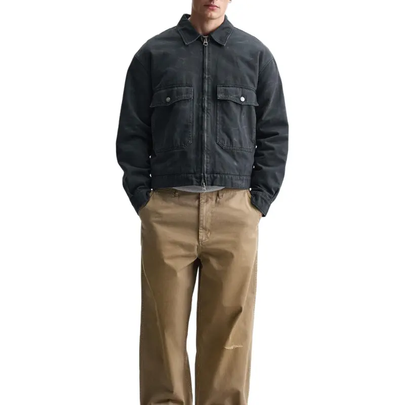 ZARA Jackets Men Blue-5