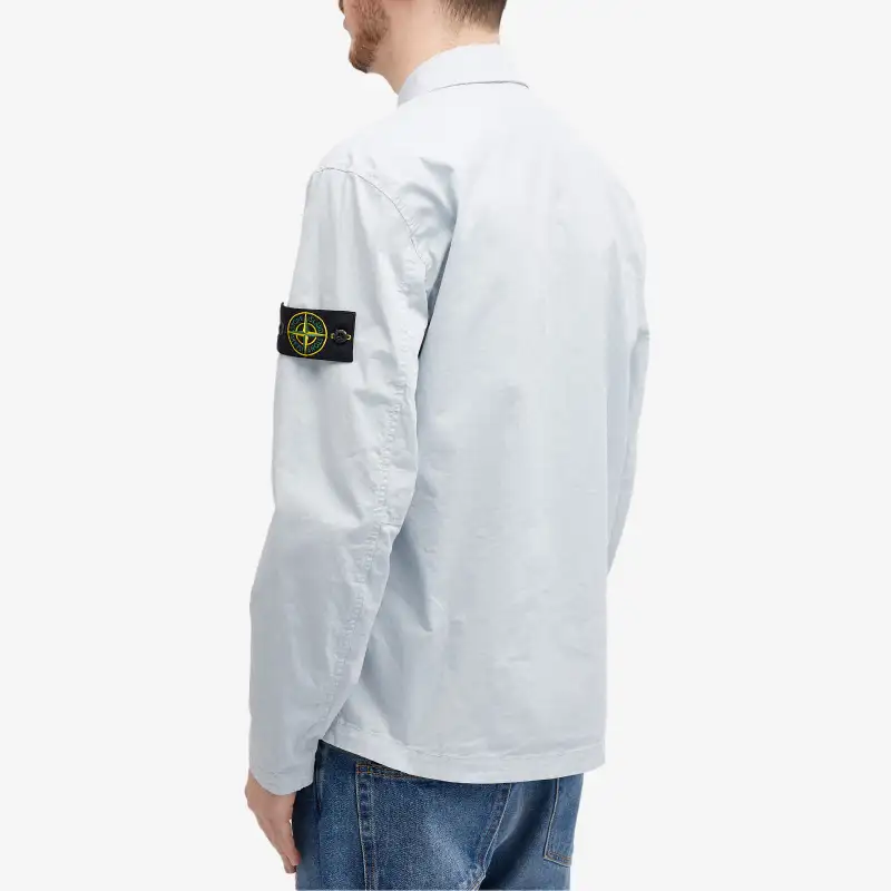 STONE ISLAND SS24 Jackets Coats Men's Ice Frost Blue-4