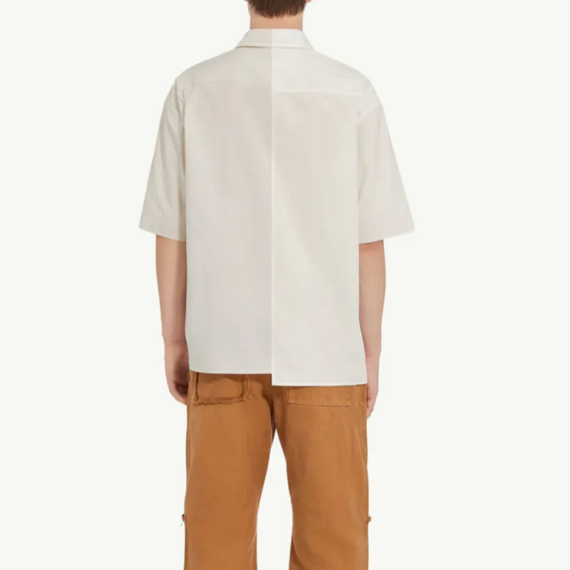MM6 Maison Margiela Asymmetric Poplin Shirt-4