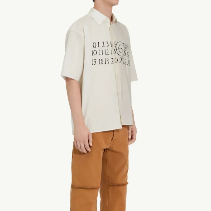 MM6 Maison Margiela Asymmetric Poplin Shirt-3