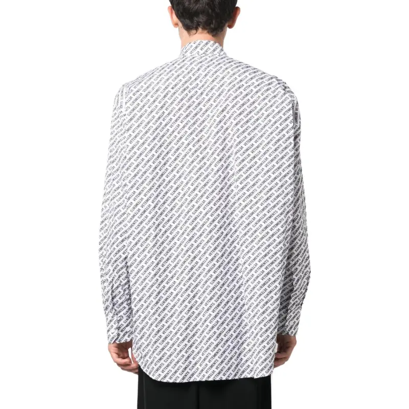 Vetements Logo Printed Long Sleeved Shirt-3