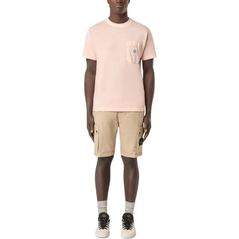 STONE ISLAND SS25 T Shirts Men Pink-2